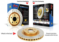 DBA ROTOR PAIR Street Gold Cross-drilled/slotted FOR [ Chrysler 00->PT Cruiser F ]