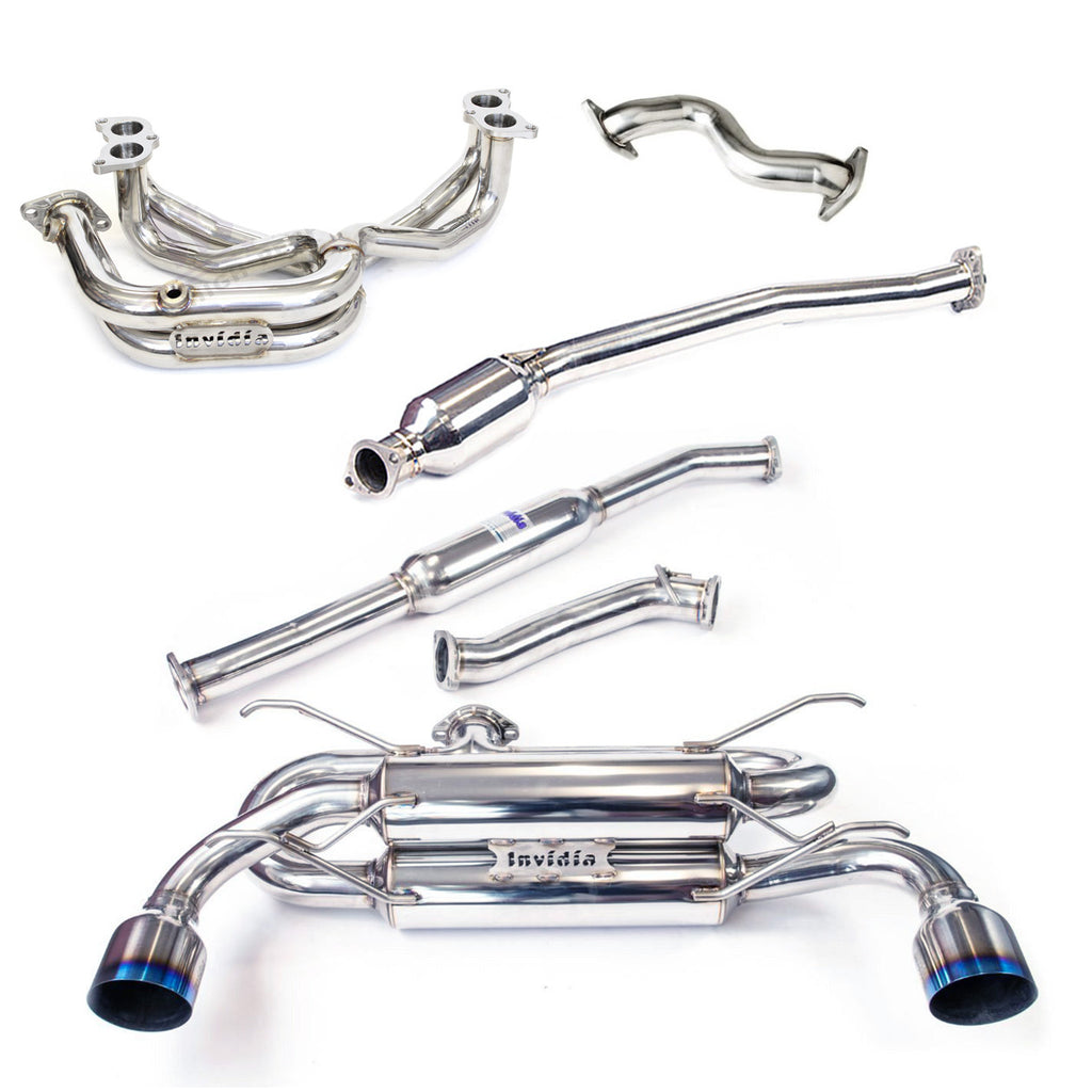 INVIDIA R400 ENGINE BACK EXHAUST W/INVIDIA EQUAL HEADERS FOR SUBARU BRZ/TOYOTA 86 12-20 (6MT)