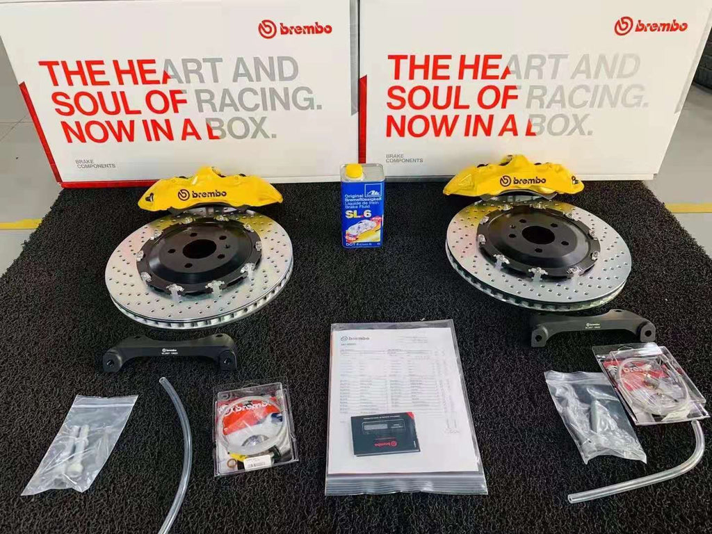 BREMBO GT6 BBK - BIG BRAKE KIT 400/410MM ROTORS FOR AUDI VW BMW +