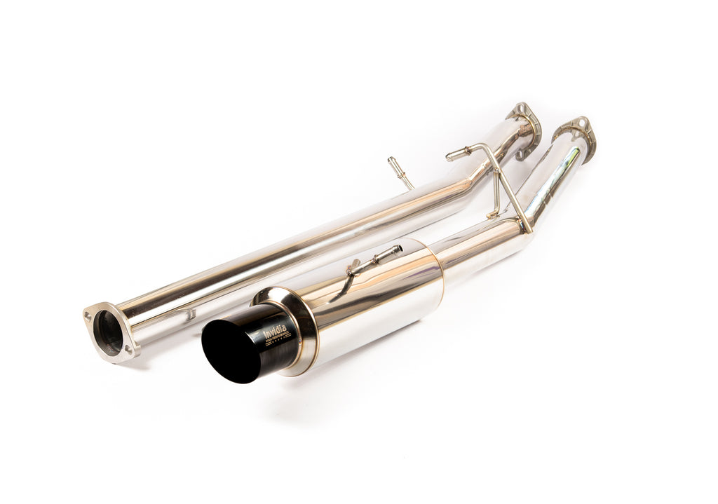 INVIDIA N1 "SIGNATURE EDITION" CAT BACK EXHAUST NON RESONATED W/BLACK TIP FOR SUBARU WRX/STI GD 01-07
