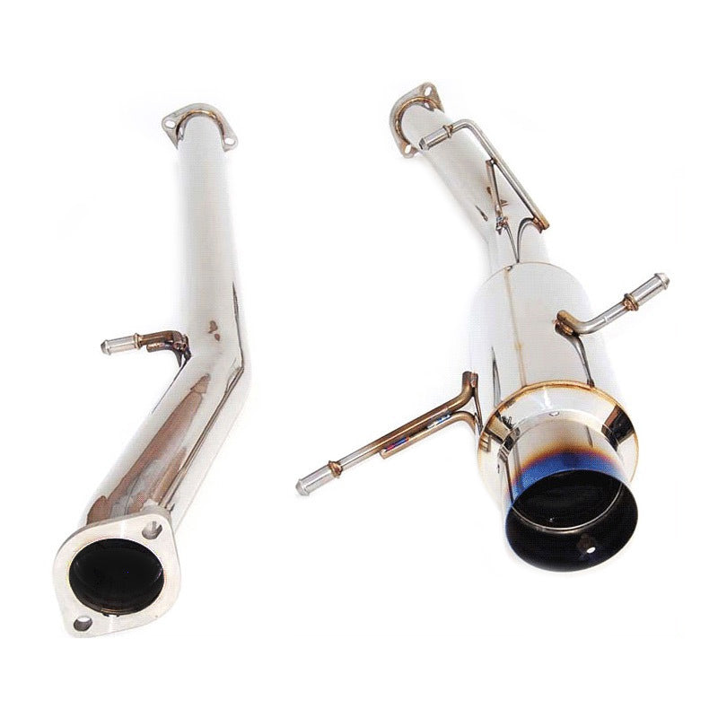 INVIDIA N1 CAT BACK EXHAUST NON RESONATED W/TI TIP FOR SUBARU WRX/STI GD 01-07