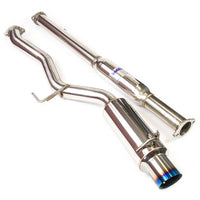 INVIDIA N1 CAT BACK EXHAUST W/TI TIP FOR MITSUBISHI EVO 7-9 CT9A