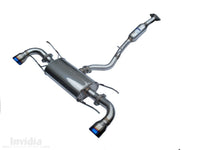 INVIDIA Q300 CAT BACK EXHAUST W/TI ROLLED TIPS FOR MAZDA RX8 FE 02-08