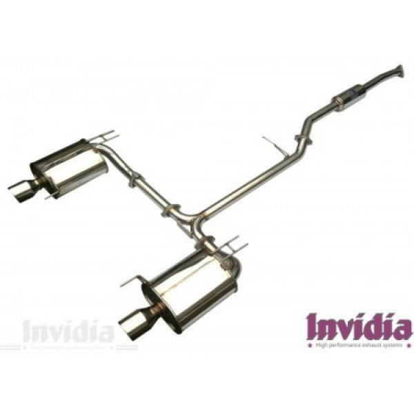 INVIDIA Q300 CAT BACK EXHAUST W/SS TIPS FOR HONDA ACCORD EURO CL 02-08
