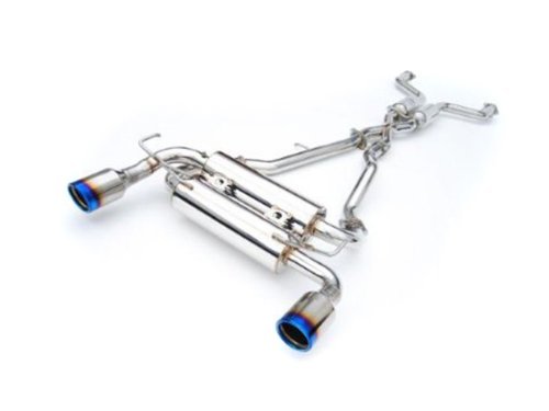 INVIDIA GEMINI CAT BACK EXHAUST W/TI STRAIGHT CUT TIPS FOR NISSAN SKYLINE V36/INFINITI G37 V36 (COUPE)