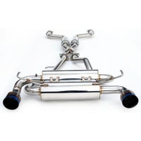 INVIDIA GEMINI CAT BACK EXHAUST W/TI STRAIGHT CUT TIPS FOR NISSAN SKYLINE V36/INFINITI G37 V36 (COUPE)