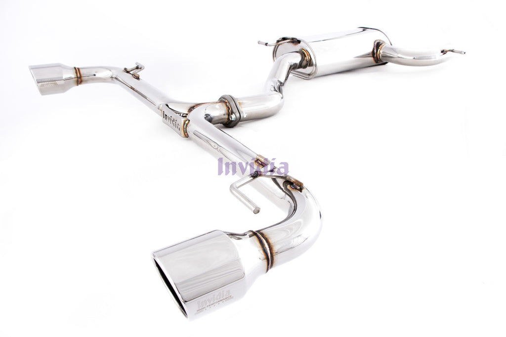 INVIDIA Q300 CAT BACK EXHAUST W/SS TIPS FOR VW GOLF GTI MK6