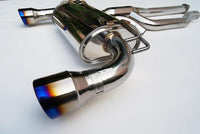 INVIDIA Q300 "SIGNATURE EDITION" CAT BACK EXHAUST W/BLACK TIPS FOR MITSUBISHI EVO X CZ4A