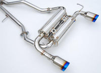INVIDIA GEMINI CAT BACK EXHAUST W/TI ROLLED TIPS FOR NISSAN 370Z Z34 09-20