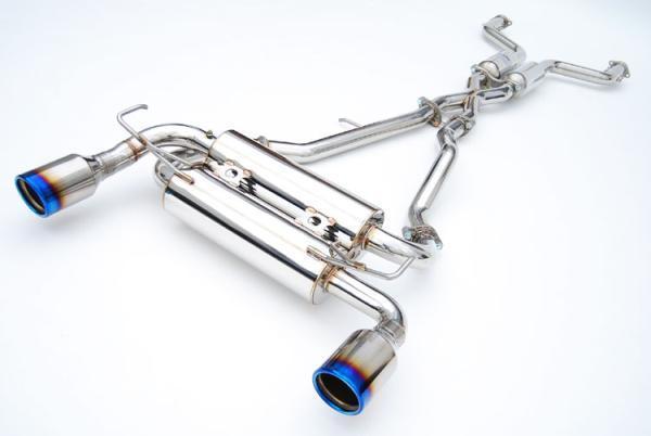 INVIDIA GEMINI CAT BACK EXHAUST W/TI ROLLED TIPS FOR NISSAN 370Z Z34 09-20
