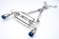 INVIDIA GEMINI CAT BACK EXHAUST W/TI ROLLED TIPS FOR NISSAN 370Z Z34 09-20