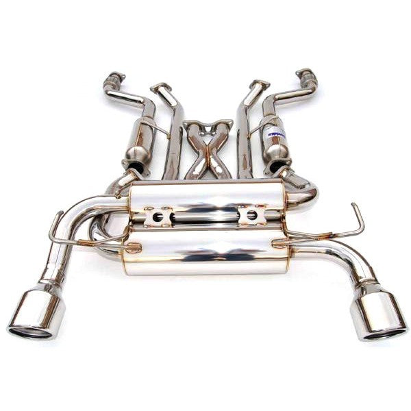 INVIDIA GEMINI CAT BACK EXHAUST W/SS ROLLED TIPS FOR NISSAN 370Z Z34 09-20