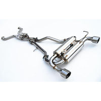 INVIDIA GEMINI CAT BACK EXHAUST W/SS ROLLED TIPS FOR NISSAN 370Z Z34 09-20