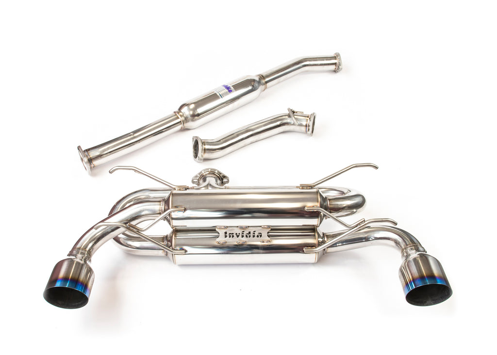 INVIDIA R400 70MM CAT BACK EXHAUST W/TI TIPS FOR SUBARU BRZ/TOYOTA 86 12-20