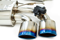 INVIDIA Q300 VALVED CATBACK EXHAUST W/OVAL TI ROLLED TIPS FOR VW GOLF R MK7