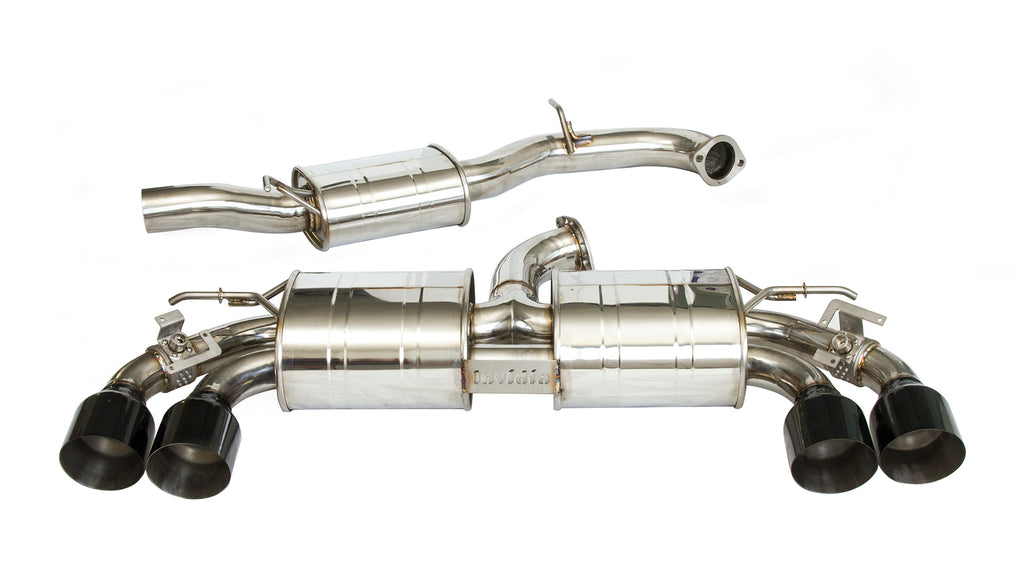 INVIDIA R400 "SIGNATURE EDITION" VALVED CAT BACK EXHAUST W/OVAL BLACK TIPS FOR VW GOLF R MK7