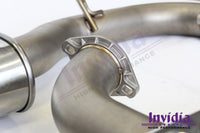 INVIDIA Q300 NON-VALVED CATBACK EXHAUST W/OVAL SS ROLLED TIPS FOR VW GOLF R MK7