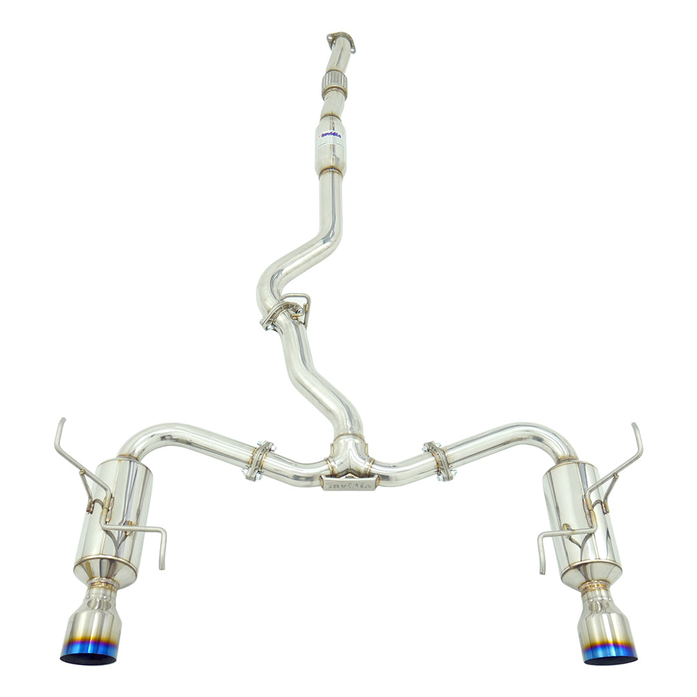 INVIDIA R400 CAT BACK EXHAUST W/TI TIPS FOR SUBARU WRX 08-10 SEDAN/FORESTER XT 08-18