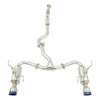 INVIDIA R400 CAT BACK EXHAUST W/TI TIPS FOR SUBARU WRX 08-10 SEDAN/FORESTER XT 08-18
