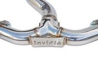 INVIDIA R400 CAT BACK EXHAUST W/SS STRAIGHT CUT TIPS FOR SUBARU WRX/STI 11-21