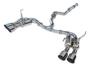 INVIDIA R400 CAT BACK EXHAUST W/SS STRAIGHT CUT TIPS FOR SUBARU WRX/STI 11-21