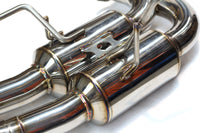 INVIDIA R400 CAT BACK EXHAUST W/TI STRAIGHT CUT TIPS FOR SUBARU WRX/STI 11-21