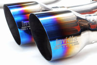 INVIDIA R400 CAT BACK EXHAUST W/TI STRAIGHT CUT TIPS FOR SUBARU WRX/STI 11-21