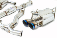 INVIDIA Q300 CAT BACK EXHAUST W/TI STRAIGHT CUT TIPS FOR SUBARU WRX/STI 11-21
