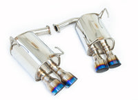 INVIDIA Q300 CAT BACK EXHAUST W/TI STRAIGHT CUT TIPS FOR SUBARU WRX/STI 11-21