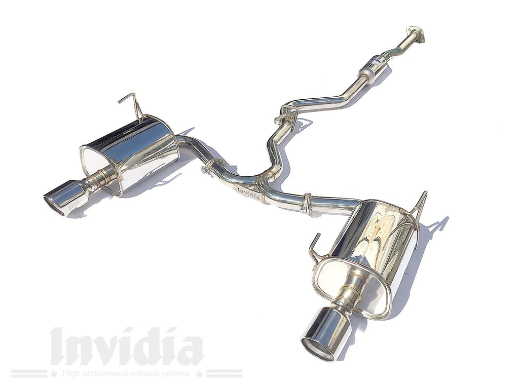 INVIDIA Q300 CAT BACK EXHAUST W/SS TIPS FOR SUBARU LEVORG VM 14-20