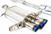 INVIDIA Q300 70MM CAT BACK EXHAUST W/TI TIPS FOR HONDA CIVIC RS FK7 16-20 (1.5T CENTRE EXIT)
