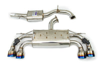 INVIDIA Q300 VALVED CATBACK EXHAUST W/ROUND TI ROLLED TIPS FOR VW GOLF R MK7.5