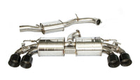 INVIDIA R400 "SIGNATURE EDITION" VALVED CAT BACK EXHAUST W/ROUND BLACK TIPS FOR VW GOLF R MK7.5