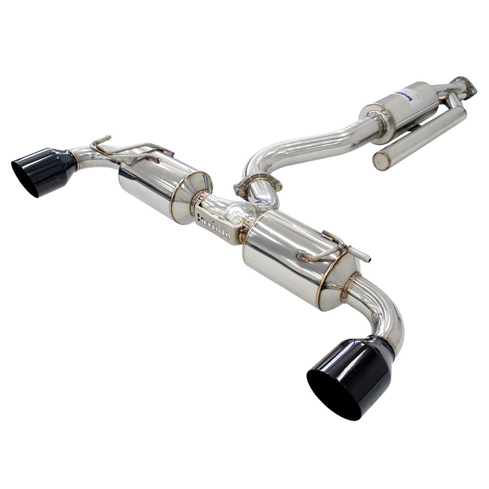 INVIDIA N2 CAT BACK EXHAUST W/BLACK TIPS FOR TOYOTA YARIS GR XPA16R