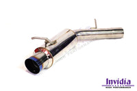 INVIDIA N1 CAT BACK EXHAUST W/TI TIP FOR MITSUBISHI EVO 4-6 CP9A (INC TME)