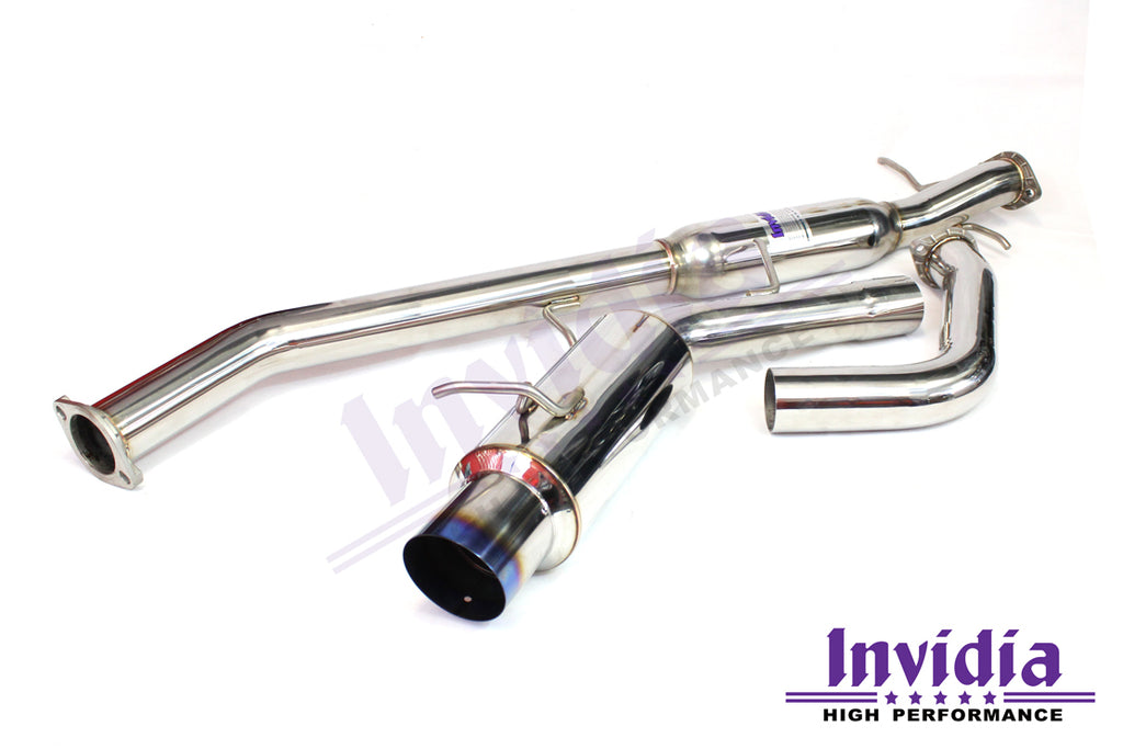INVIDIA N1 CAT BACK EXHAUST W/TI TIP FOR MITSUBISHI EVO 4-6 CP9A (INC TME)