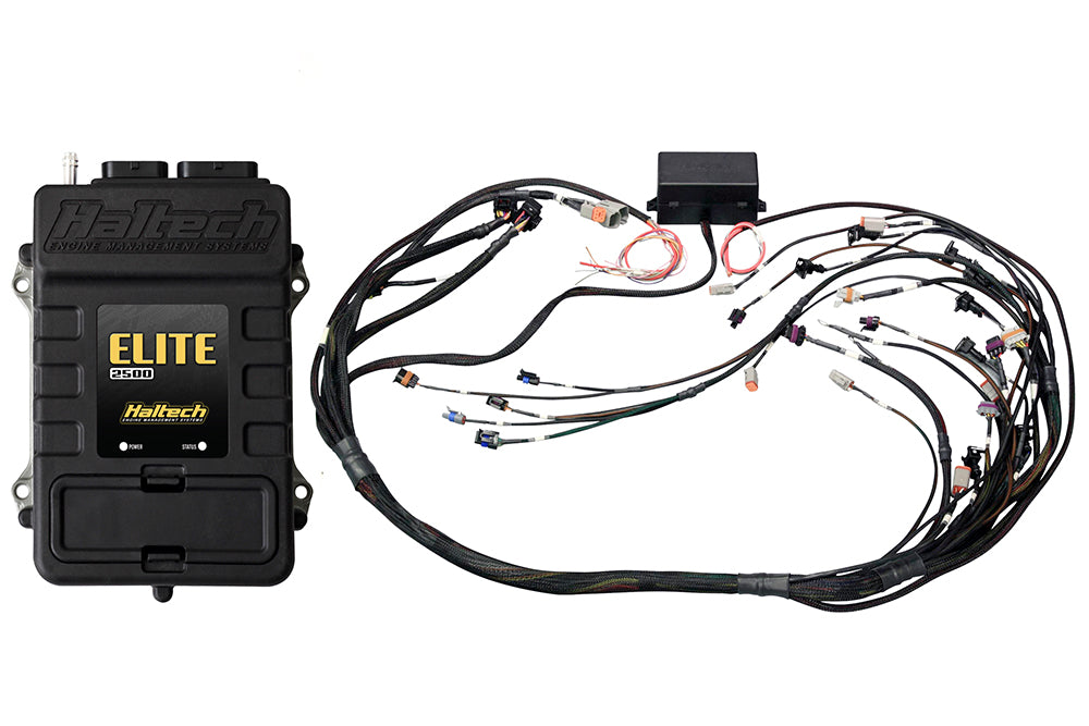 Haltech Elite 2500 + GM GEN III LS1 & LS6 non DBW Terminated Harness Kit