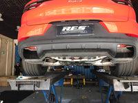 RES SS304, Mid Pipe+Valvetronic Rear Section+Four Tips+Remote Control Kits FIT Porsche Cayenne E3 2.9T 2018+