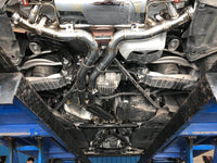 RES SS304, Mid Pipe+Valvetronic Rear Section+Four Tips+Remote Control Kits FIT Porsche Cayenne E3 2.9T 2018+