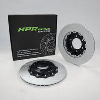 KPR BRAKE UPGRADE SOLUTION FOR AUDI S3/ A3 VW GOLF R MK7/MK7.5 -- KPR HEAT-TREATED SLOTTED ROTORS / PRO STREET BRAKE PADS / STAINLESS STEEL BRAKE LINES
