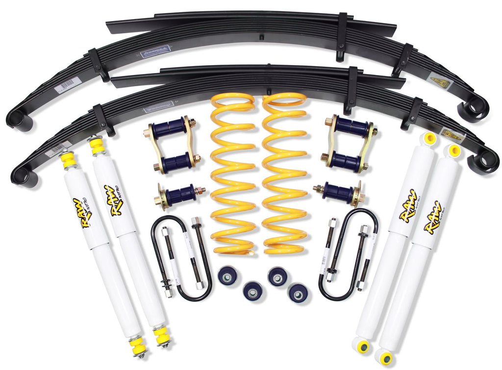 2 Inch 50mm RAW Nitro 4x4 Lift Kit to suit Toyota Landcruiser 78/79 Series - 1999-on CRUS-013