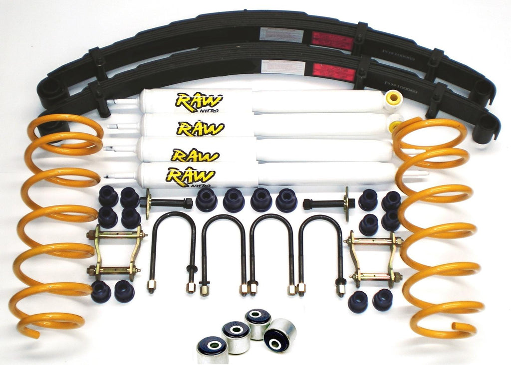 2 Inch 50mm RAW Nitro 4x4 Lift Kit - 300kg to suit Nissan Patrol GU (Y61) 1997-2016 Ute