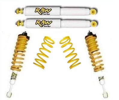 2 Inch 50mm RAW Nitro 4x4 ReadyStrut Lift Kit to suit Toyota Prado 150 Series LWB 2009-On