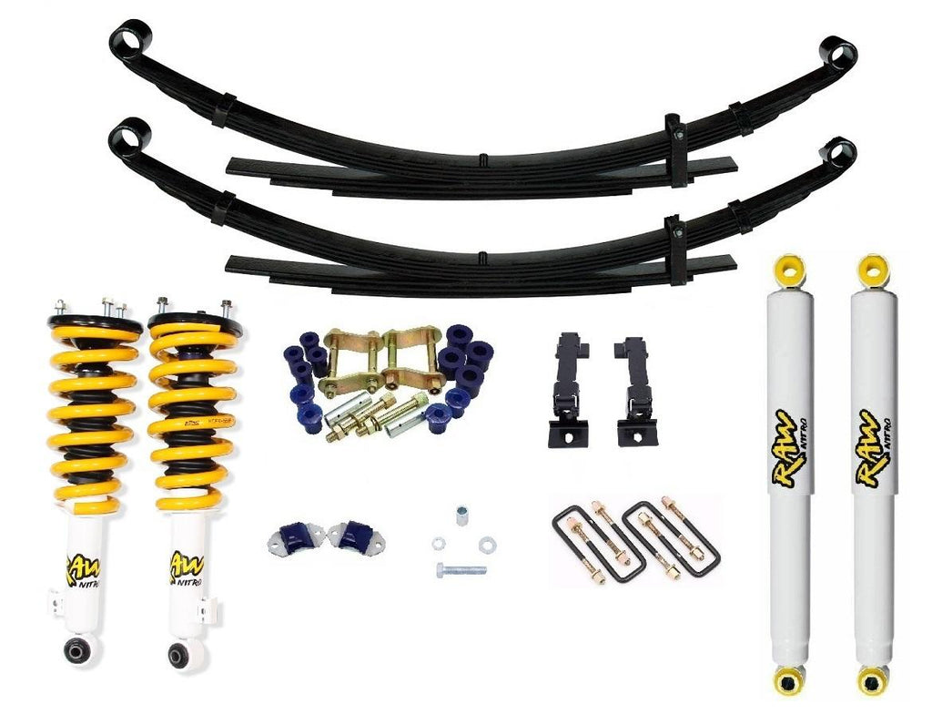 2 Inch 50mm RAW Nitro 4x4 ReadyStrut Lift Kit to suit Mitsubishi Triton MQ, MR 2015-On