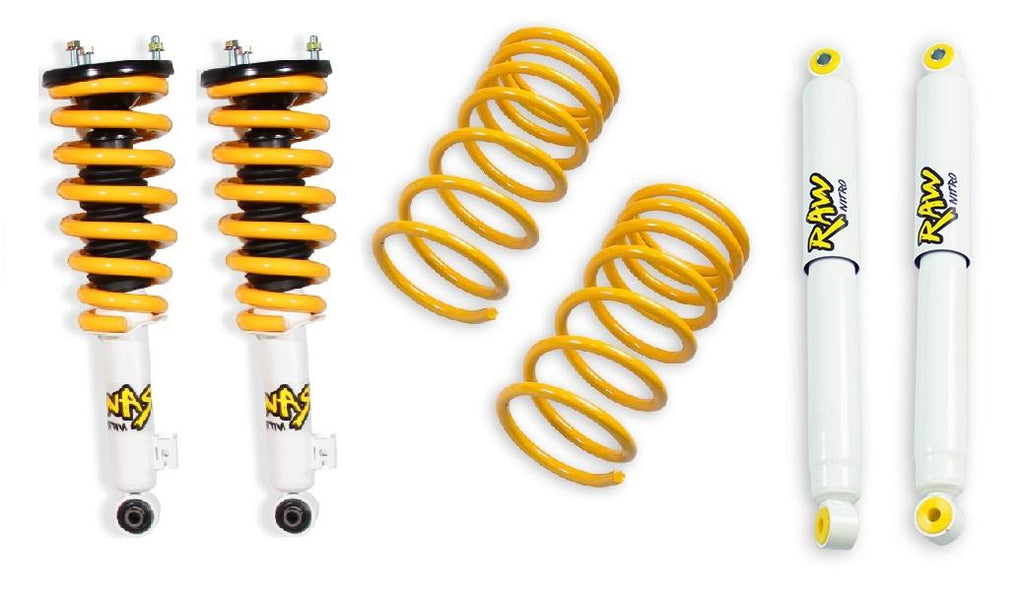 2 Inch 50mm RAW Nitro 4x4 ReadyStrut Lift Kit to suit Mitsubishi Pajero 2000-2021