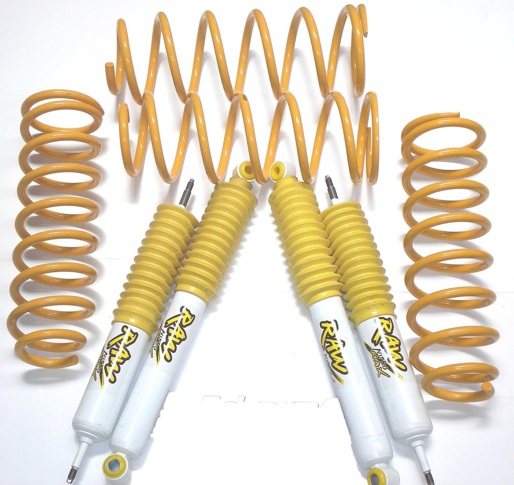 2 Inch 50mm RAW Nitro Max 4x4 Heavy Duty Lift Kit to suit Jeep Wrangler JK LWB 2007-2018