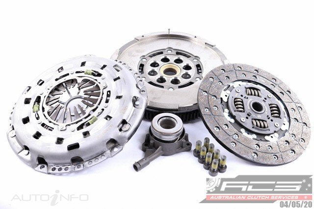Clutch Kit Incl Dual Mass Flywheel & Concentric Slave Cylinder-Self Adjusting FIT FORD TRANSIT VJ VM