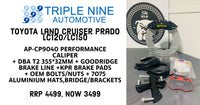 AP RACING -CP9040 PERFORMANCE CALIPER + DBA T2 355*32MM FOR TOYOTA Land Cruiser Prado LC120/LC150