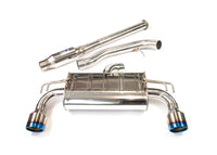INVIDIA Q300 O2 BACK EXHAUST W/TI TIPS FOR MITSUBISHI EVO X CZ4A