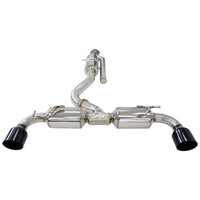 INVIDIA N2 O2 BACK EXHAUST W/CATLESS FRONT PIPE, BLACK TIPS FOR TOYOTA YARIS GR XPA16R